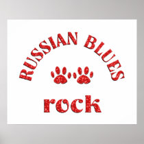 Russian Blues Rock Poster