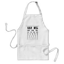 Russian Eye Chart Aprons