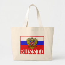 Russian Flag Canvas Bags