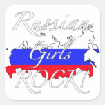 Russian Girls Rock! Square Sticker