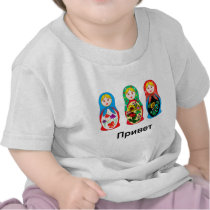 Russian Hello Goodbye T-shirts