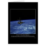 Russian Mir Space Station over Earth cards