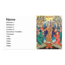 Russian mosaic icon business cards