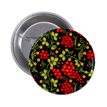 Russian national pattern pinback button