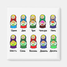 Russian Nesting Doll (Matryoshka) Fridge Magnets