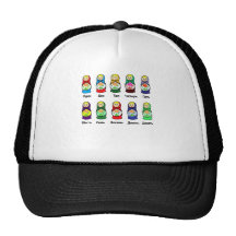 Russian Nesting Doll (Matryoshka) Mesh Hat