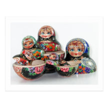 Russian Nesting Doll Postcard