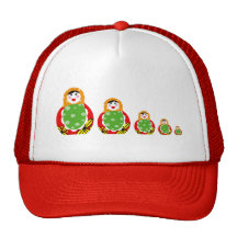 Russian nesting doll trucker hat