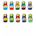 Russian Nesting Dolls  (matroshka) t-shirts