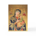 Russian Orthodox Icon - Virgin Mary and baby Jesus cards