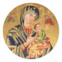 Russian Orthodox Icon - Virgin Mary and baby Jesus stickers