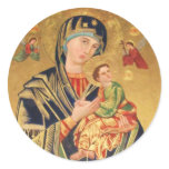 Russian Orthodox Icon - Virgin Mary and baby Jesus stickers