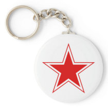 Russian Red Star Key Chain