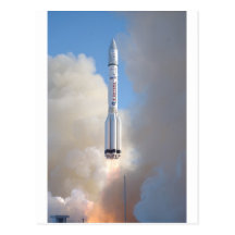 Russian Space Program Proton launch THOR 5 Postcard
