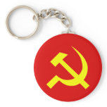 Russian USSR Hammer & Sickle Keychain