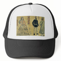 Russians and American ladies by Ochiai,Yoshiiku Trucker Hat