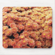 Rust coloured mums mousemat