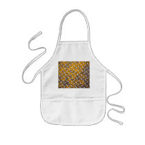 Rusted Diamond Plate Metal Aprons