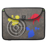Rusted Metal Grate with Paintball Gunsight Sleeve For MacBook Pro