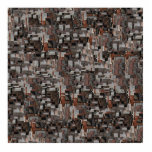 Rusted metal pattern. Brown and Grey. Custom photo sculptures