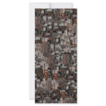 Rusted metal pattern. Brown and Grey. Custom rack cards