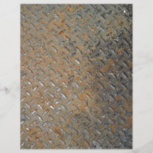 Rusted Metal Tread Texture Custom Flyer