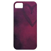 Rusted Pink Heart iPhone 5 Case-Mate ID