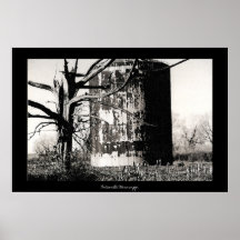 Rusted Silo & Dead Tree Print