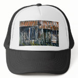 rusted tin roof old barn house painting folk art hats