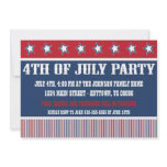 Rustic 4th Of July Party Invitations