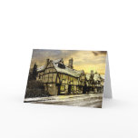 Rustic artwork blank inside greeting card