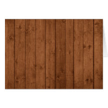 Rustic Barn Wall Made of Old Wooden Brown Planks Card