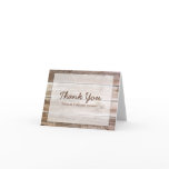 Rustic Barn Wood Thank You cards