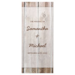 Rustic Barn Wood Wedding Program