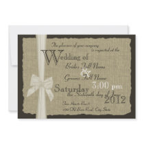 Rustic Bow and Burlap Wedding