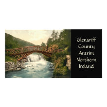 Rustic Bridge in Glenariff, County Antrim Photo Greeting Card