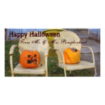 Rustic Charm Halloween photo cards