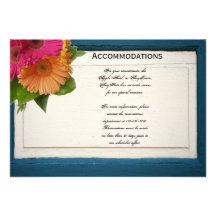 Rustic Country Painted Wood Daisies Wedding Invites