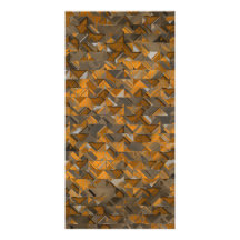 Rustic Geometric Explosion Custom Photo Card