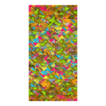 Rustic Geometric Explosion Photo Greeting Card