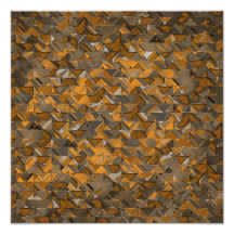 Rustic Geometric Explosion Photo Print