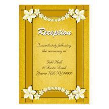 Rustic Gold Wedding Reception Enclosure Cards Business Card Template