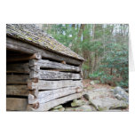 Rustic Log Cabin Card