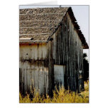 Rustic old building card