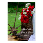 Rustic Roses Country Wedding Favour Tags Business Card Templates