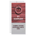 Rustic Rural Red Wooden Barn Wall Bookmark rack cards