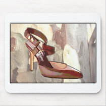 Rustic Saddle Up! Shoe Mouse Pad