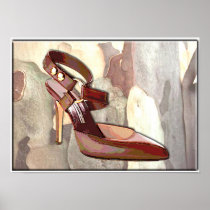 Rustic Saddle Up! Shoe Posters