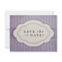 Rustic Vintage Lilac Purple Save the Dates invitations