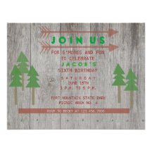 Rustic Wood Invitation